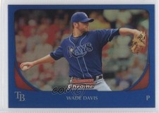 2011 Bowman Chrome Blue Refractor 122/150 Wade Davis #130 1i1