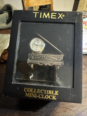 Timex  Piano Mini Clock New In the Box. Japan Movement 