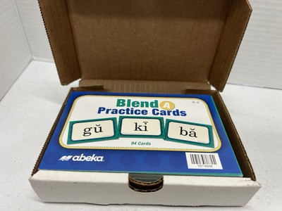 Abeka Blend A Practice Cards. complete set.  homeschool