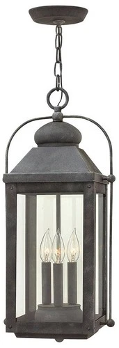 Anchorage 23 3/4" High Aged Zinc Outdoor Hanging Lantern - Picture 1 of 10