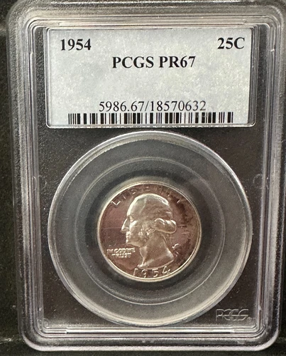 1954-P Washington Quarter Proof — photo from the most recent tracked eBay sale