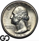 1932-S Washington Quarter *Popular Key Date* Near Gem BU++, Scarce This Nice!