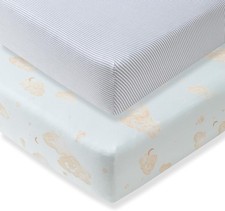 Organic Cotton Fitted Crib Sheet, Breathable Baby Bedding, Infant and Toddler