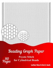 Beading Graph Paper: Peyote Stitch Graph Paper for Cylindrical Beads Pattern to