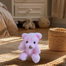 Adorable Mini 3.5" Pink Jointed Teddy Bear