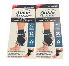 2 -Ankle Armor / Custom Ankle Support / Unisex/One Size Fits All / As Seen On TV
