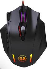 Redragon M908 RGB Wired Gaming Mouse – 18 Buttons, 12400 DPI, MMO/FPS
