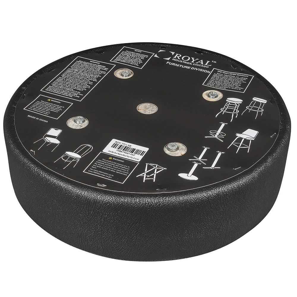 BAR STOOL REPLACEMENT FIRM HEAVY SEAT TOP 14" DIA 4" BLACK BAR FURNITURE