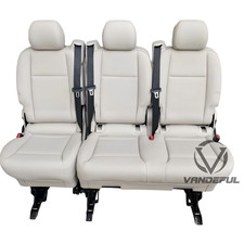 Original Mercedes V-Klasse Vito W447 3er Sitzbank Beige Kunstleder 8S40 1+2