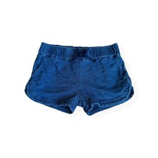 Splendid Girls 2T Toddler Blue Slub Knit Dolphin Hem Cotton Shorts