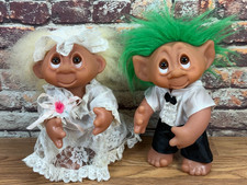 Thomas Dam Denmark 9 Troll Bride and Groom WEDDING COUPLE Troll Dolls