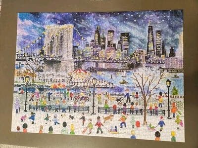 Galison Snowfall over New York City   1000 Piece Michael Storrings Jigsaw Puzzle
