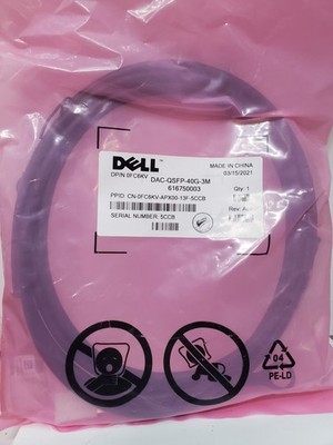 Dell Networking  direct attach Cable FC6KV QSFP 3m 40G 3 Meter OEM