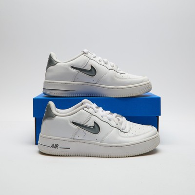 NIKE Air Force Jewel Junior White SIZE Trainers UK