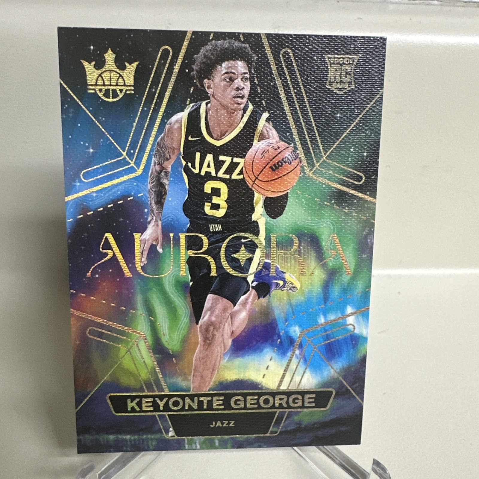 PANINI COURT KINGS 2023/24 INSERT AURORA #3 KEYONTE GEORGE Very Rare Case Hit
