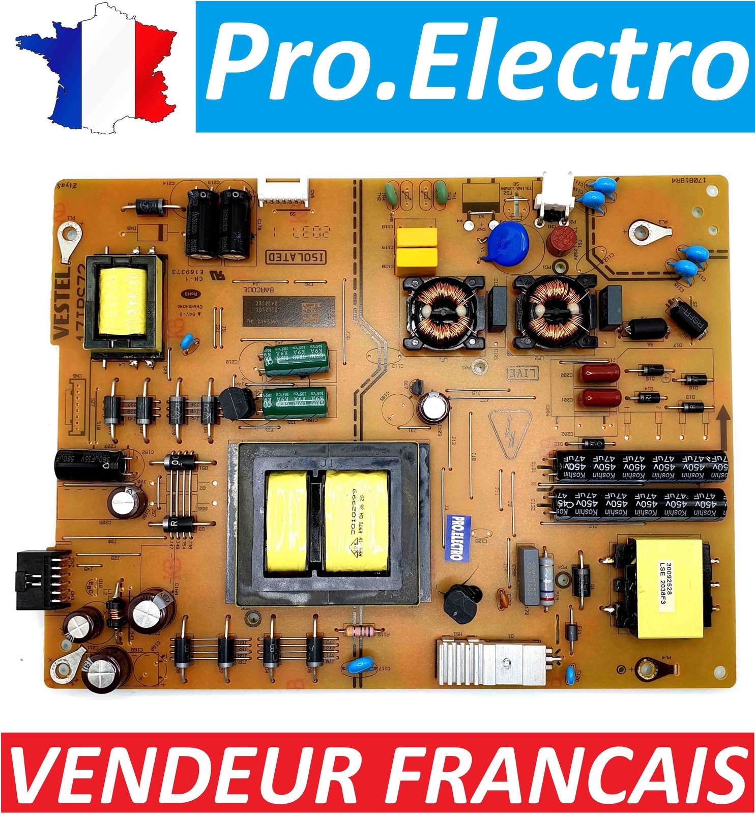 Alimentation TV 17IPS72 Edenwood ED65C02UHD-VE 170818R4