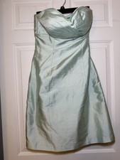 Jenny Yoo Collection Annabelle Mini Dress Sz 2 Mint Green Silk Sweetheart Prom