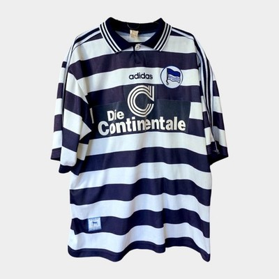 Hertha BSC Berlin Heim-Fußballtrikot 1997 1998 Adidas Erwachsene XL