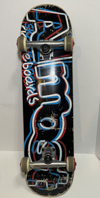 Mullen Almost Skateboard Red White And Blue 31 L  8 W 1 Wheel Needs New Bearings