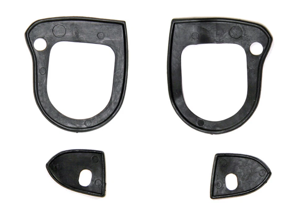 全新! 1966 - 1977 年 BRONCO 门外把手黑色带垫五金件 — 第 3/4 张图片