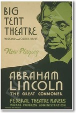 Abraham Lincoln - The Great Commoner - WPA Art Print - NEW Reproduction POSTER