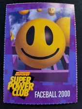 Nintendo Power Super Power Club Magazine Card #11 Faceball 2000