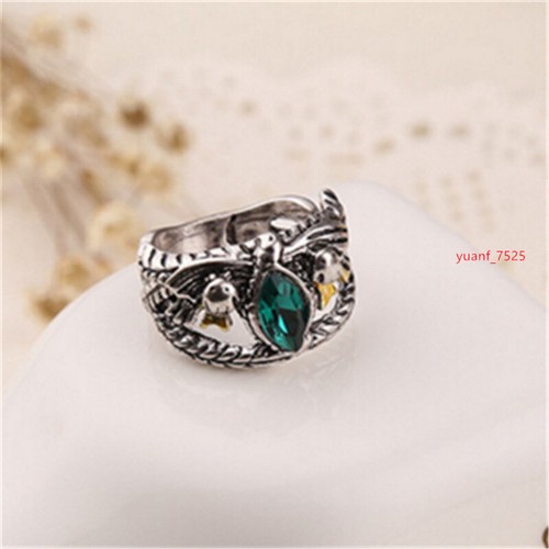 Anello del Signore degli Anelli Aragorn Anello di Barahir Cosplay Sterlina Oggetto di scena di Halloween - Foto 2 di 6