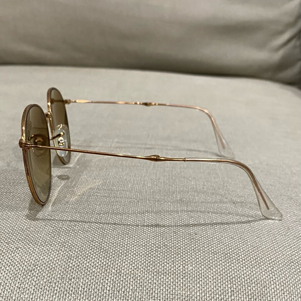 RAY-BAN Round Metal Folding RB 3532 198/2K 58 14 Mirrored