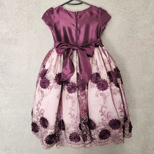 Princess Kloset Girls Formal Dress Size 6 Purple Embellished Party Dress - Picture 2 of 14