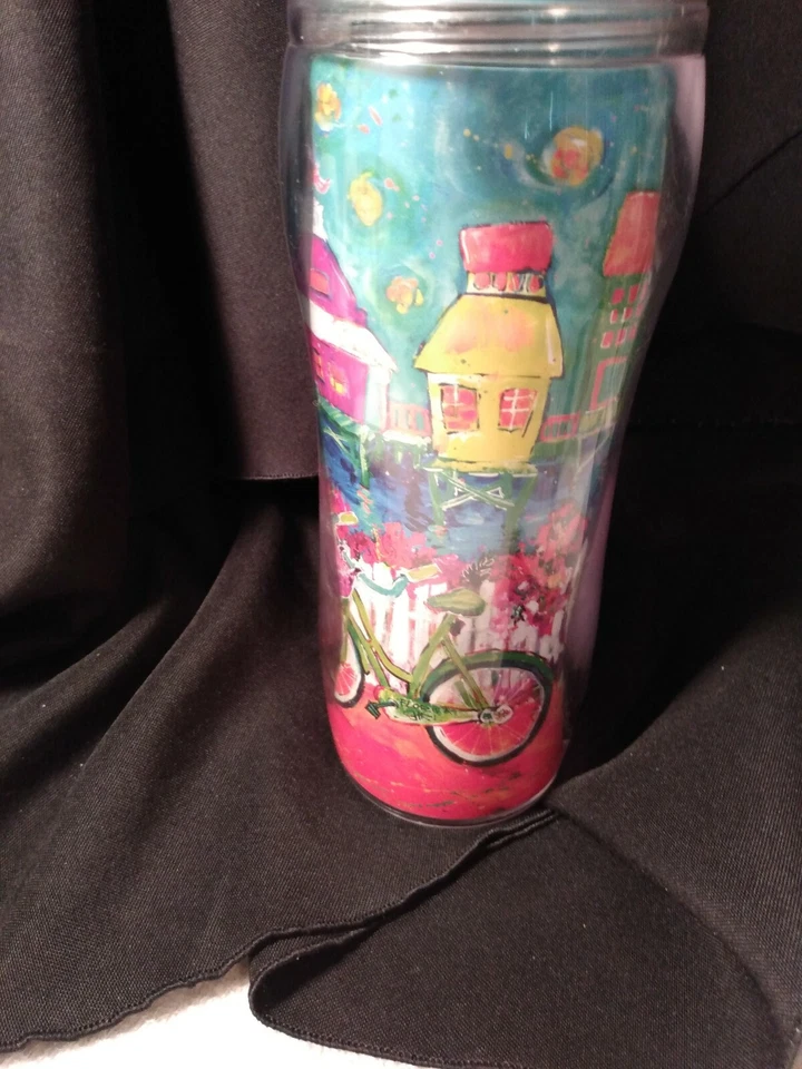 Vasos Tervis Leoma Lovegrove 20 Oz Taza Verano Día Bicicleta Montar LT Azul Foto 3 de 4