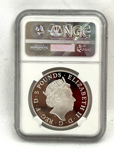2015 Princess Charlotte Christening Five Pound Crown Silver Proof Coin - Picture 3 of 7