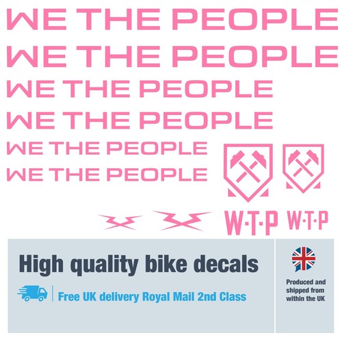 Wethepeople bike decals labels with free bike protection (27 pack) - 20 colours - Picture 15 of 60