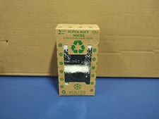 Winter Essentials Black White Super Fuzzy Soft Socks Woman Size 4-10 Plaid