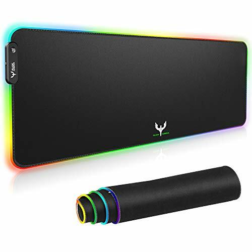 Gaming Mouse Pad LED Soft Extra Extended Large Anti-Slip Rubber Base Non Slip-image