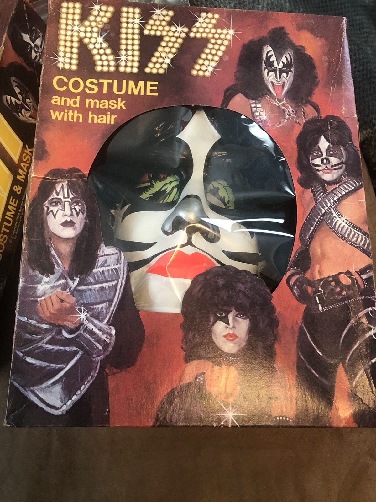 KISS AUCOIN VTG 1978 Collegeville PETER CRISS HALLOWEEN COSTUME IN BOX