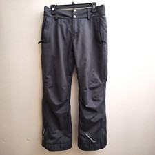 Obermeyer Lea Pantaloni da Neve Ragazza XL (18/20) Grigio Scuro Foderati Snowboard Sci