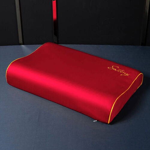 Funda de almohada de seda contorno de espuma viscoelástica fundas de almohada de látex 30*50 cm - Imagen 24 de 28