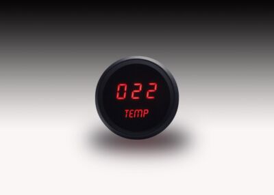 Intellitronix Water Temperature LED Digital Gauge in Black Bezel - Red M9113R