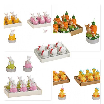 6 Teelichter Huhn Hase Kuken Ostern Osterkerze Teelicht Kerze Wahle Dein Motiv Ebay