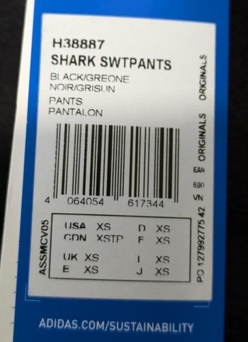 Adidas Original Men's Shark Joggers- Black - Picture 15 of 18