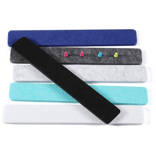 5 pcs Hanging Notice Board With Push Pins Memo Board Felt Strips Paste Notes - Picture 3 of 15