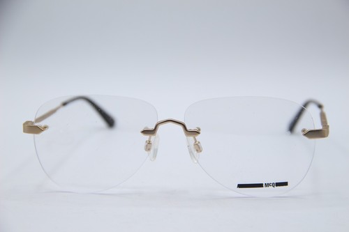 MCQ MQ0270O 002 GOLD, HAVANA AUTHENTIC EYEGLASSES 58-12 150 - Picture 2 of 5