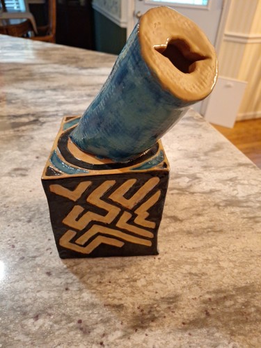 Unsigned Unique Statement Making Southwest Style Geometric Knife Holder - Picture 14 of 21