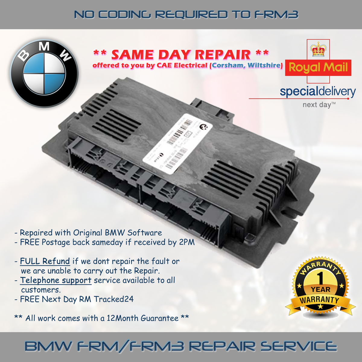 FRM3 Footwell Module Repair Service Recovery BMW MINI Plug-n-Play - Foto 7