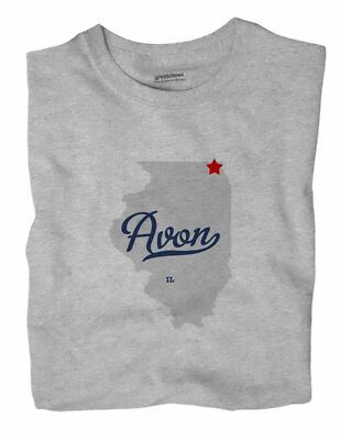 Avon Illinois IL T-Shirt Lake County MAP