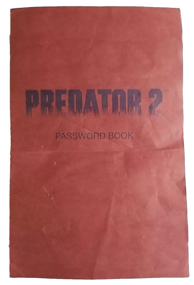 PREDATOR 2 Commodore AMIGA Rare Vintage Game with Manual,Password