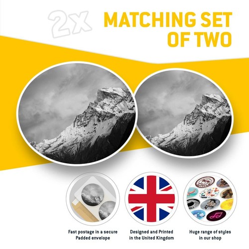 2 x Vinyl Aufkleber 30 cm (BW) - Nepal Mt Machapuchare Berg #41576 - Bild 2 von 8