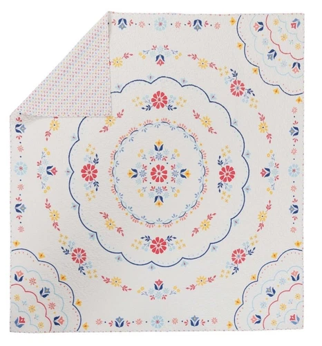 The Pioneer Woman Mazie Medallion Quilt King Size
