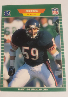 1989 Pro Set Card #48 Ron Rivera LB Chicago Bears    ***40% OFF 2 or MORE
