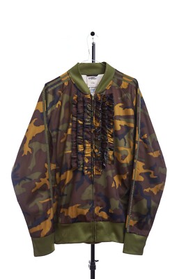 EXTREMELY RARE Adidas x JEREMY SCOTT Track Jacket Camo Ruffle Size